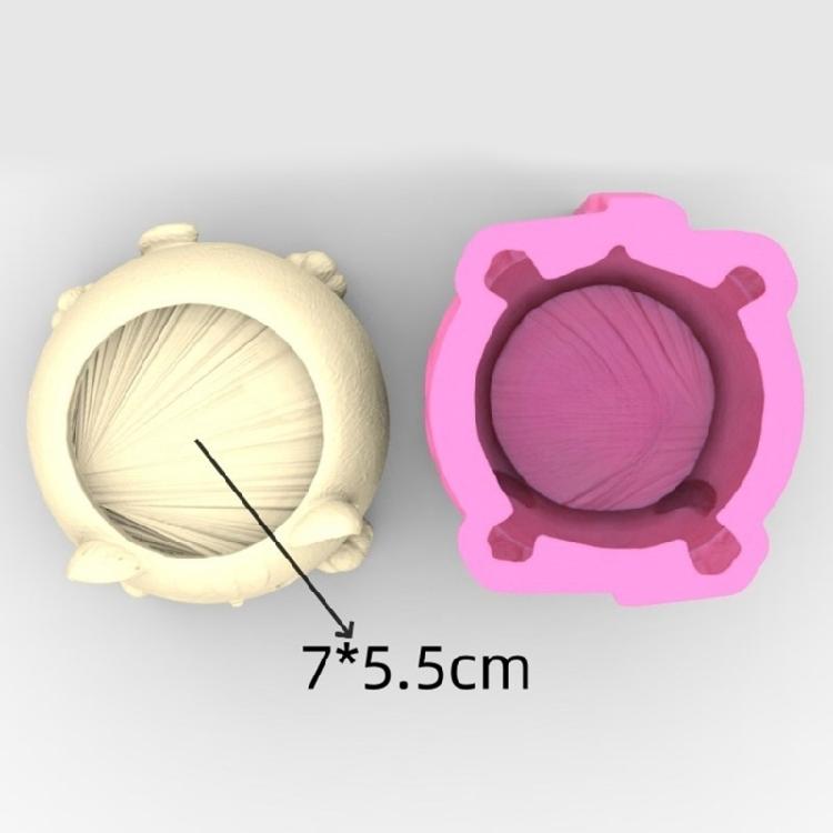 Sukkulenten Blumentöpfe Silikonform 3D Katzenvase Stifthalter Aufbewahrungsbox Behälter
