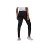 Adidas Logo Patch Tapered Leg Elastic Drawstring Sports Pants Women Pants Black GL3927