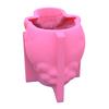 Classic 3D Fine Grain 2 Roses on Skull Pattern Silicone DIY Loaf Soap Candle Ornament Mold