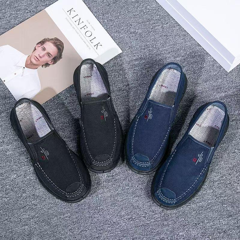 Casual Shoes Spring and Autumn Men's Comfortable Old Beijing Cloth Shoes Men's Shoes Versatile Father Shoes Middleaged and Elderly Single Shoes