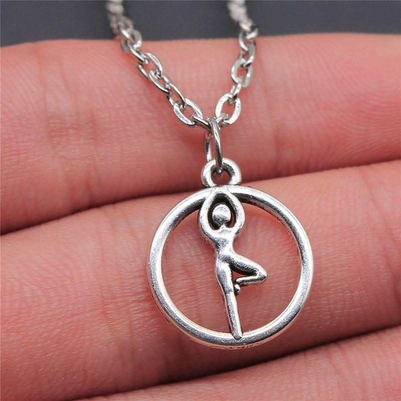 Yoga Zen Lotus Women's European and American Popular Necklace