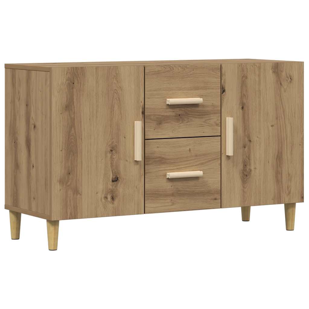 Vidaxl Komoda, Dąb Artisan, 100X36X60 Cm, Materiał Drewnopochodny