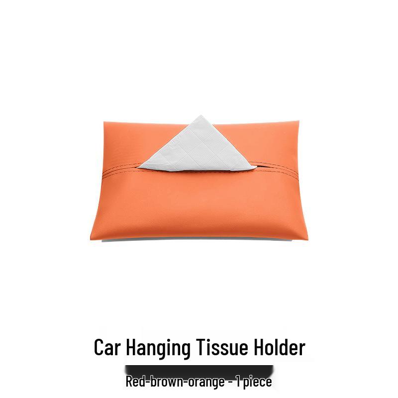 AITO M Car Leather Tissue Holder: Headrest Strap Pull-Out Box
