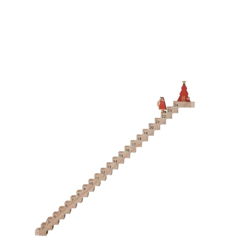 Santa Christmas Claus Climb Stairs Countdown Calendar Toy Decoration Desktop