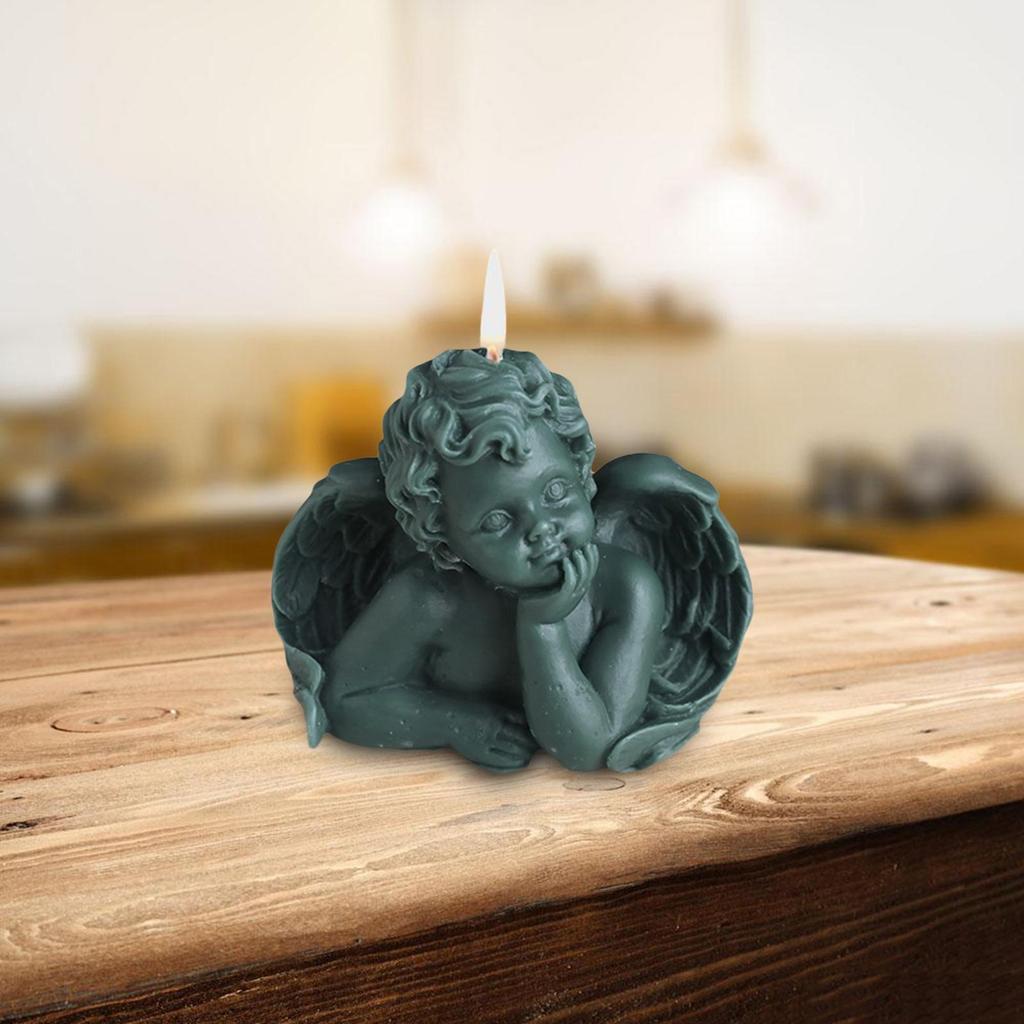 3D Cute Angel Candle Decorative Candle Bathroom Birthday Holiday Gifts 