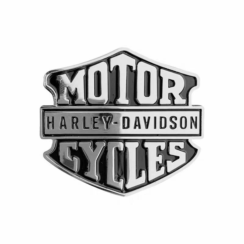 Waterproof Sticker with Skull & Wings for Retro Harley Metal Logo Modification Suitable for Motorcycle & Car Fuel Tank to Cover Scratches 5.8cm