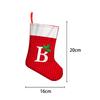 Printed Alphabet Christmas Stockings Decorations Christmas Window Fireplace Pendant Scene Arrangement Props
