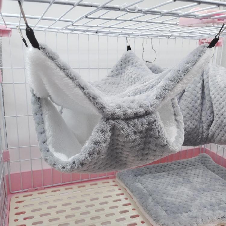 Hamster Hammock Cave Shed Small Pet Warm Hut Cage Tunnel for Guinea Pigs