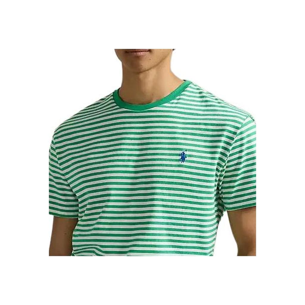 Polo Ralph Lauren SS25 Round Neck Striped Embroidered Short Sleeve T-Shirt Men Tops 710960660-004