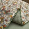 1Pc Garden Floral Pattern Summer Quilt High Quality 100% Cotton Skin-friendly Breathable Blanket Air Conditioning Quilted Quilt