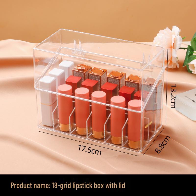 Transparent Dustproof Lipstick & Nail Polish Organizer