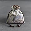 Hand-Embroidered Brocade Double-Layer Cotton Linen Drawstring Jewelry Bag