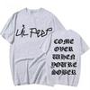 Rapper Lil Peep Come Over When You're Sober Tour T-Shirt Herren Sommer Polyester Oberteile T-Shirts Männliche Freizeitkleidung Harajuku Streetwear