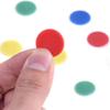 100pcs 19mm Plastic Chips with Dice DIY Tokens Color Transparent Board Game Coins Bingo Accessories Teaching Game Coins TMZ