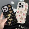 Case for iPhone 8 14 16 Pro Max 12 15 Plus 11 13 17 Air XR Soft Phone Cover Leopard Love Star
