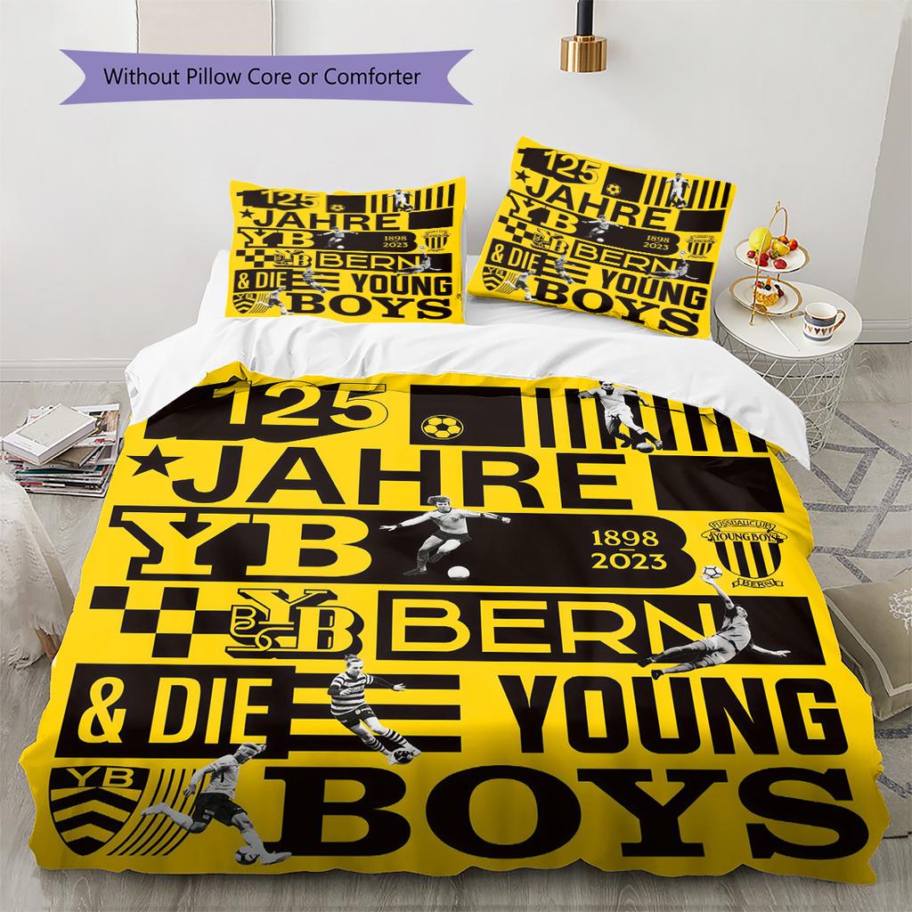 YB Bedding Quilt Set Quilt Cover Pillowcase Home Decoration Birthday Gift (1 * Duvet Cover + 2 * Pillowcase, Without Core)