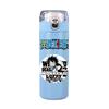 400Ml Anime One Piece Baskılı Termos Şişe Paslanmaz Çelik Kupa Sızdırmaz Vakumlu Matara Termal Kahve Çay Süt Su Şişesi