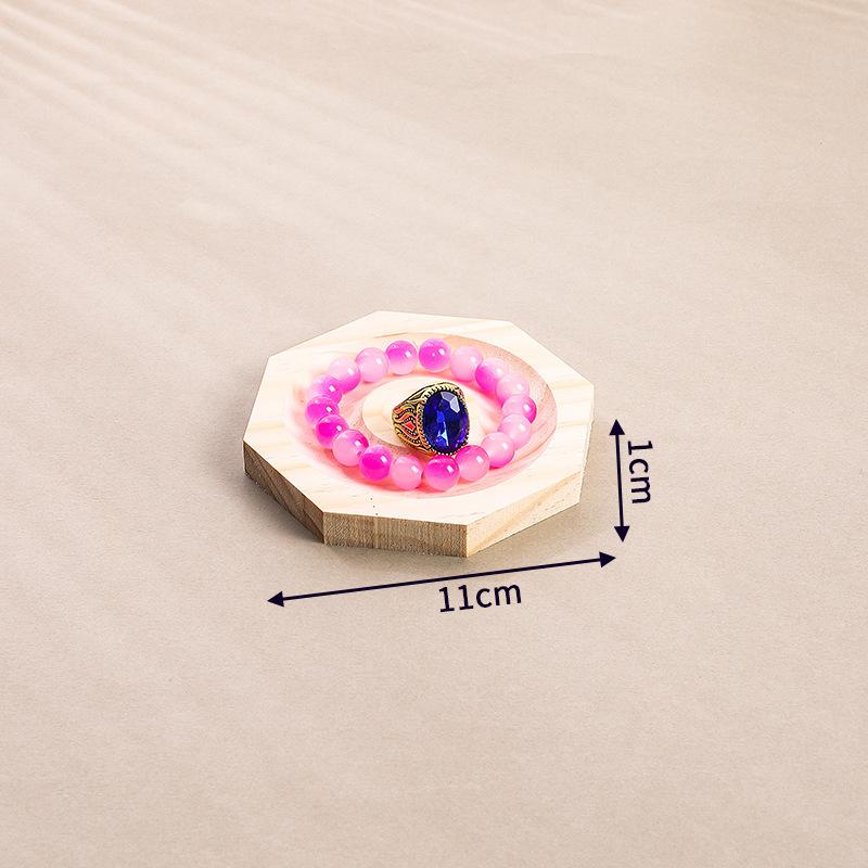 

Solid wood walnut bracelet storage plate bracelet plate bracelet display rack beaded bracelet bracelet plate помаранчевий