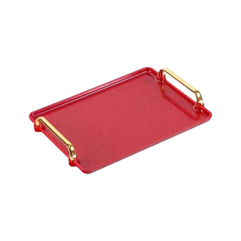 

Прямокутний піднос Нековзні нитки Красивий Елегантний для обіднього столу 30*22*4cm