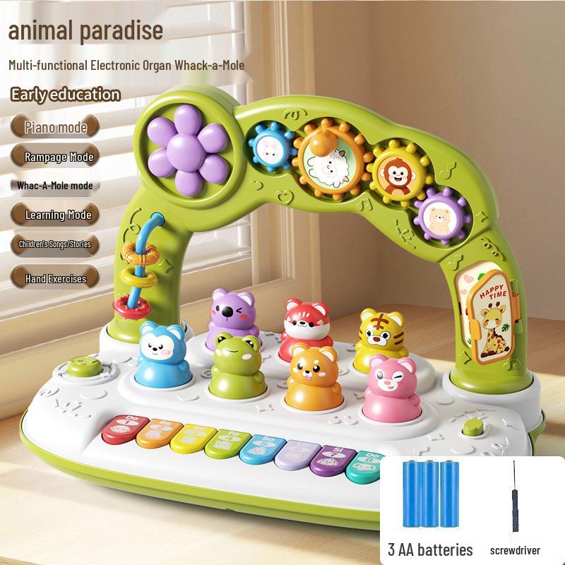 Téléphone et Piano Jouet Multifonctionnels pour Enfants avec Lumières et Musique pour l'Éducation Précoce