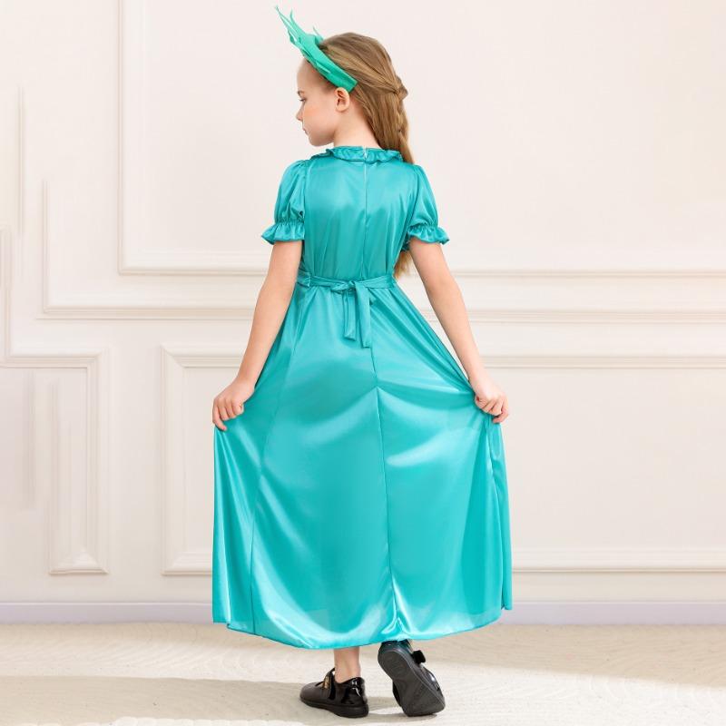 Halloween June 1 Kids Ancient Free Muse Cosplay Costume Lake Green Dress