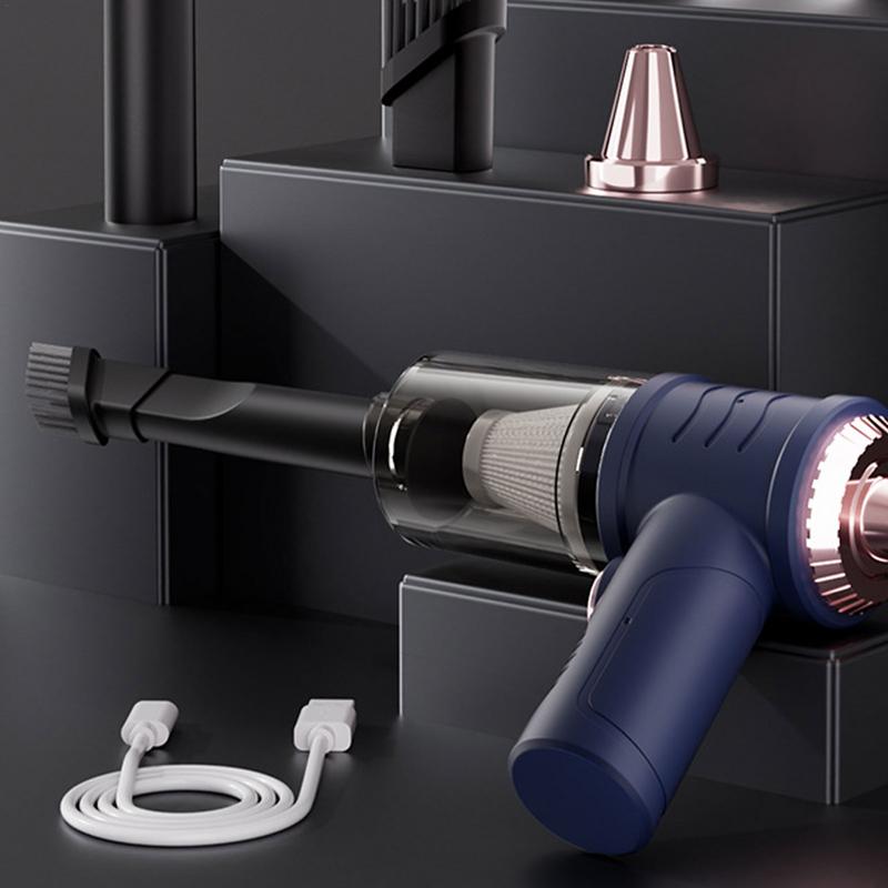 Aspirator auto 2-în-1 de mare putere, aspirator portabil de mână, aspirator portabil de curățare rapidă pentru mașină de călătorie pe desktop