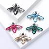 Korean Crystal Bee Brooch: Cute Insect Lapel Pin & Fashion Accessory