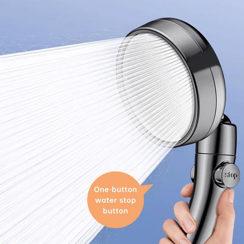 A Powerful Pressurized Arc Showerhead from Musurjoy, Featuring a Handheld Shower That Can Also Be Used As a Top Spray.