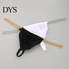 Ademende Heren Slip String IJszijde Ondergoed Sexy G-Strings Metalen Kettingen Hoge Elasticiteit Uitgesneden Comfortabele Slim Fit Slipjes Elastisch