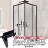 Shower Door Hinges Cabinet Glass Hinge Clamp Without Drilling Side Mounted Frameless Glass Door Hinge For Bathroom Display Wine
