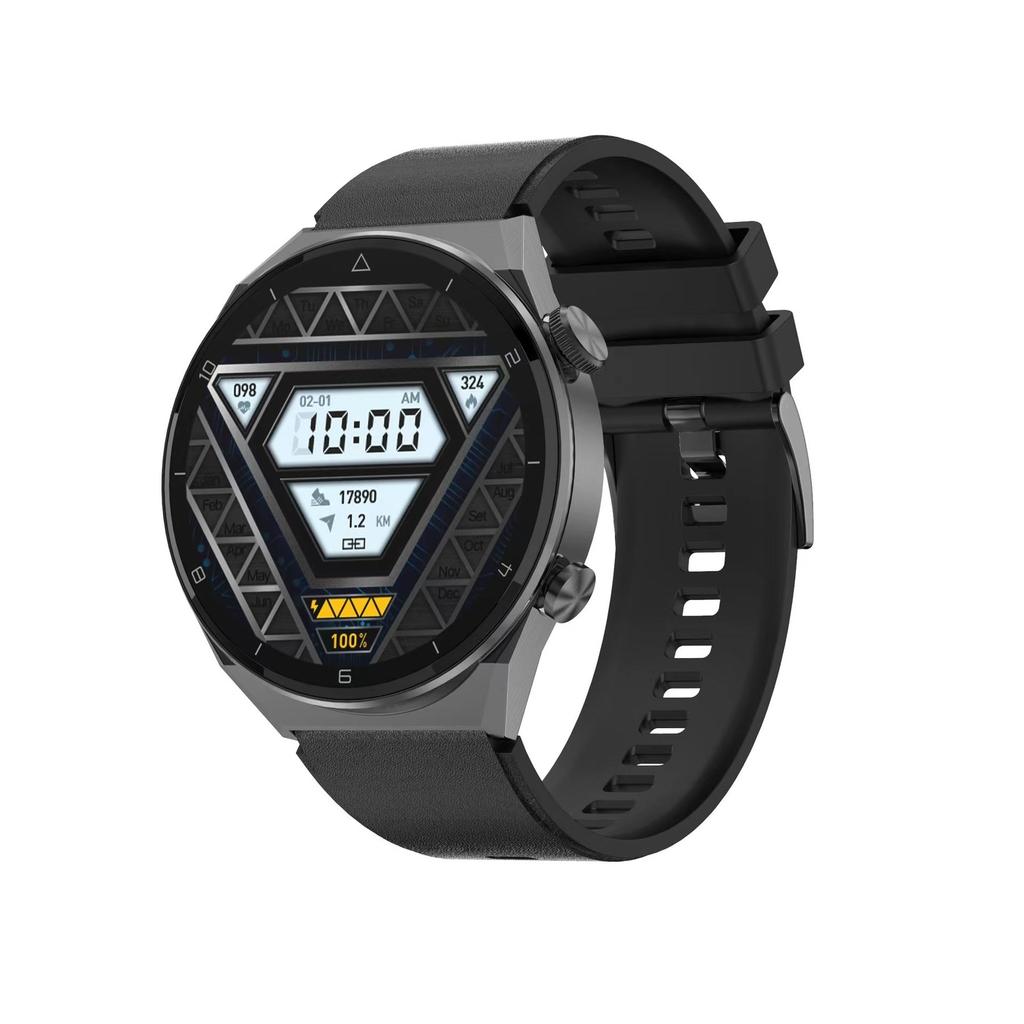 Relógio inteligente de luxo masculino 1.45 polegada ips sem fio charing nfc acesso bluetooth chamada ai voz fitness pulseira freqüência cardíaca smartwatch