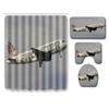 Creative Bathroom Non-Slip Floor Mat, Shower Curtain Combination Carpet, European And American Style Explosion Woman
