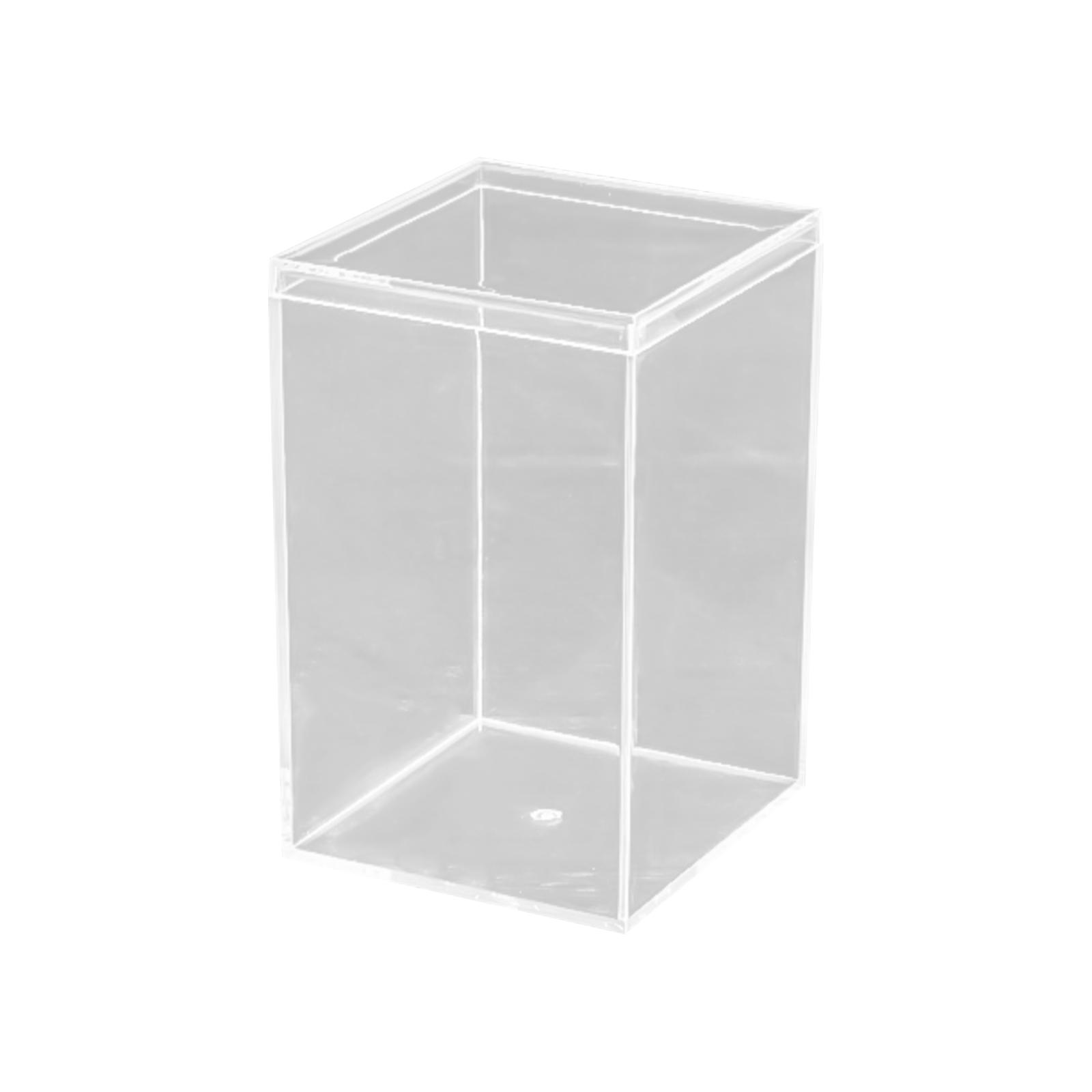 Transparent Box Plastic Acrylic Square Box Earth Cover Candy Box Handmade Display Packaging Box One Size 706₽