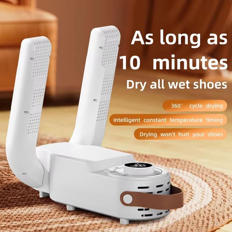 Shoe Dryer Quick Drying Deodorizing Sterilizing with Smart Timer Adjustable Temperature for Boots Shoes Household Warmer