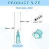 10 Pcs Blunt Tip Dispensing Needle Stainless Steel Dispensing Tips with Luer Lock Dispenser Needle for Measuring Refilling Inks