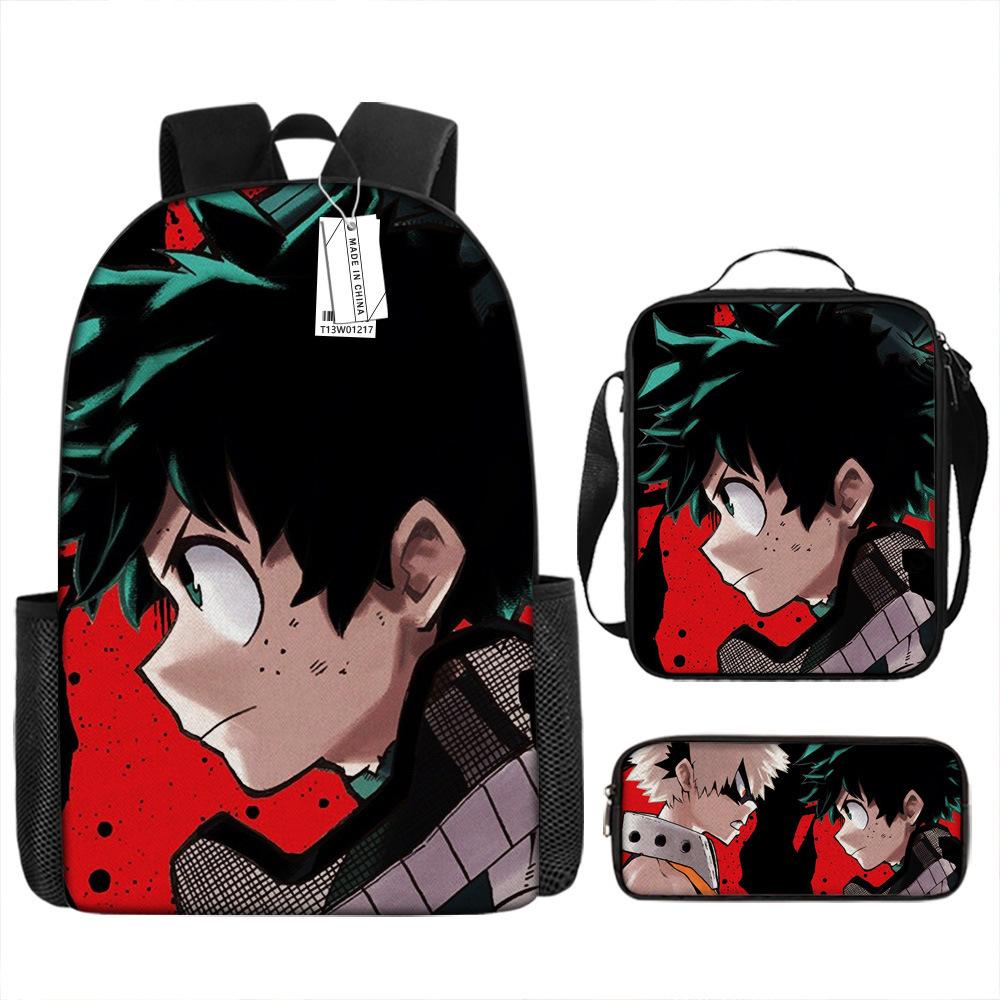 Around My Hero Academia My Hero Academia School Bag New Burden Reduction Spine Protection Elementary School Backpack