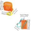 Small Capacity Square Mesh Storage Pouch Portable Clear Mesh Bag Creative Change Storage Bag  Men