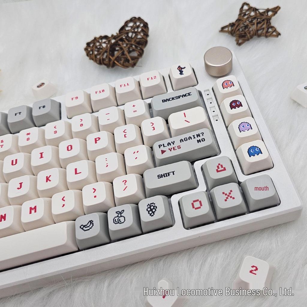 E-sports Retro Arcade FC Keycaps (XDA PBT) for IKBC Ningzhi Keyboards (61/64/84/87/980/104)
