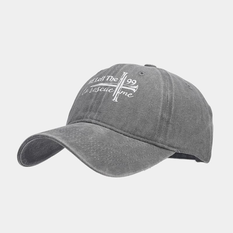 Personalized trend heat transfer baseball cap men's fashion versatile cap women's street cool sunshade sunscreen cap