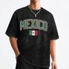Mexico Flag Mexican T Shirt Washed 100 Cotton Oversize TShirt Vintage for Men Women Streetwear Graphic Tees