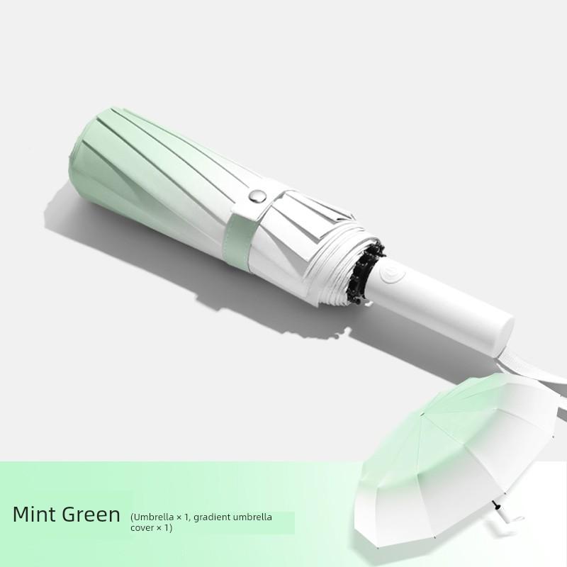 Good-looking Automatic Umbrella Women Rain Or Shine Dual-Purpose Umbrella Extra Large Thickened Parasol Male Student School Special Sunshade