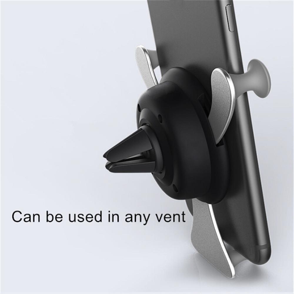 Gravity Car Phone Holder Air Vent Clip Mount Mobile Cell Stand Smartphone GPS Auto Locking Car Bracket For iPhone Xiaomi Samsung