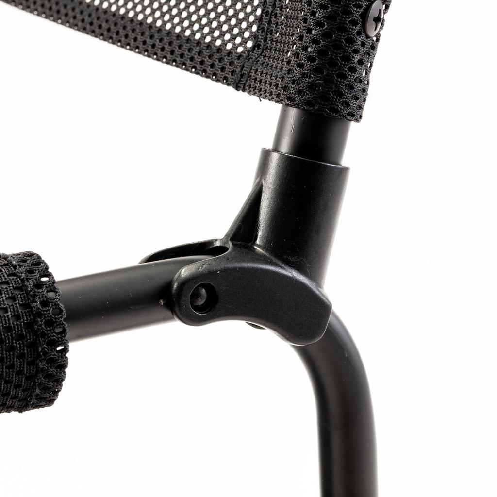 Snow Peak FD Chair Wide Folding Mesh FD for Outdoor Camping Chair, Black, LV-077M-BK,