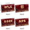 Wine Red Flocking Red Envelope Traditional Blessings Chinese New Year Red Packet Hot Stamping Lucky Money Bag Spring Festival