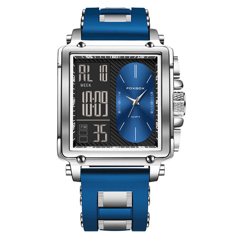 Unisex Kreative Große Zifferblatt Dual-Display Business Casual Uhr
