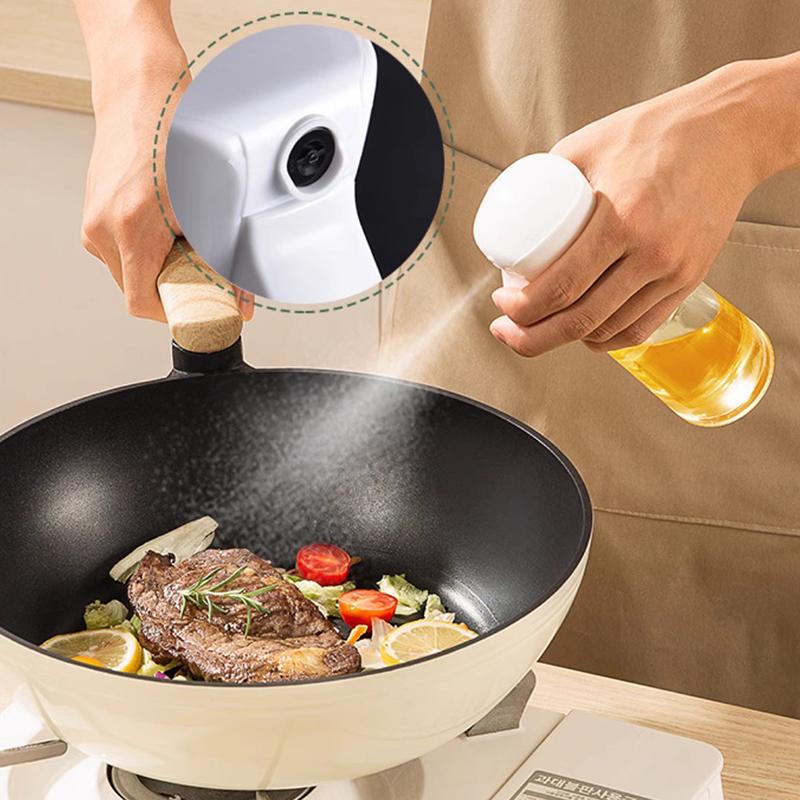 200/300/500ml Oil Sprayer High Pressure Vinegar Soy Sauce Sprayer Pour Oil Dispenser Bottle Cooking Baking Mist Oil Sprayer