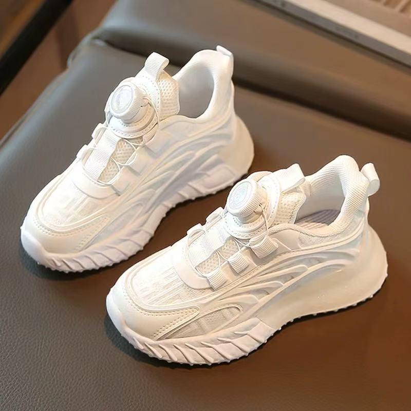 

Boys Breathable White Sports Shoes - Spring/Autumn 2025 Collection for Elementary Kids 26