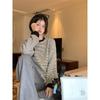 Hooded Striped Long Sleeved T-shirt Women's Hoodie Top