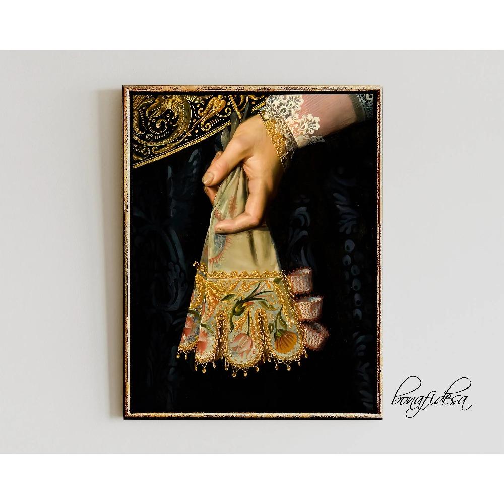Eclectic Alter Portrait Renaissance Baroque Feminine Woman Poster Print Wall Art Pictures Canvas Painting Room Home Decor Gift