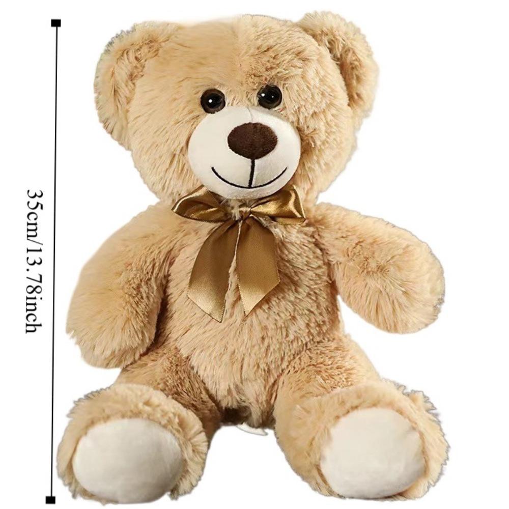 Soft Colorful Bear Stuffed  Toy Animal Dolls Stuffed Hug Bear Doll Bow Tie Bear Plush Toy  Children